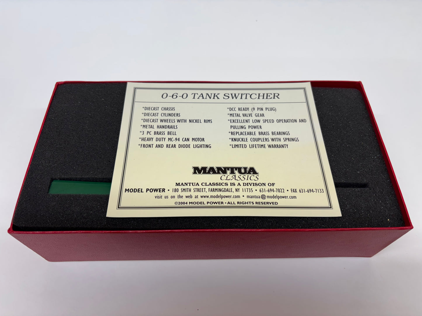 Mantua Classics HO Scale 0-6-0 Tank Switcher – Pennsylvania Railroad – DCC Compatible